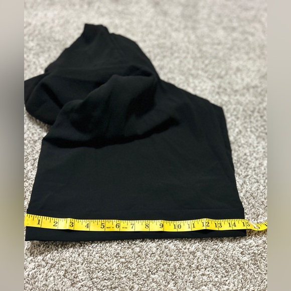 J Crew Women’s Essential Wide Leg Pant Pleated Front Size 24 Cuffed Hem Black - Picture 12 of 12